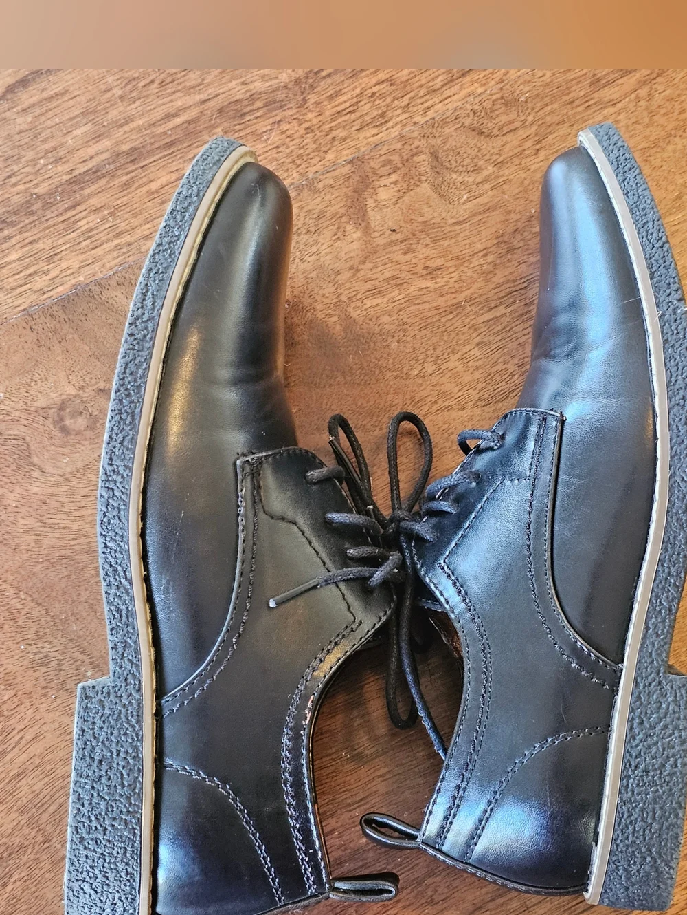 Deer Stags Zander Boys Black Dress Shoes Size 4M